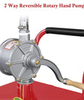 Bad Boy 35 Gallon Portable Gas Caddy With Rugged Wheels And Slick Manual Siphon Pump Plus Long Hose For Fast Diesel Or Gasoline Transfers. Two way rotary pump.