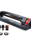 Essential Turbo Oscillating Water Sprinkler With 16 Nozzles That Covers Up To 3600 Sq Ft For A Big Yard Weighted Base Adjustable