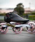 Red Magic Hardcore 2.0 Inline Speed Wheel For Road Skating 125mm Aluminum Hub X Firm Single Wheel World Championship Winning Speed MPC Collaboration Durable High Performance Racing Wheel on roller skate frame