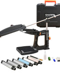 Pro Grade Knife Sharpening System with Adjustable 10 to 35 Degree Angle and a 7 Abrasives Kit including Diamond Stones 220 325 600 1000
