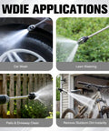Transform Your Hose Into A High Pressure Water Jet With This Heavy Duty Garden Hose Nozzle, Multi Function Lawn And Garden Sprayer W