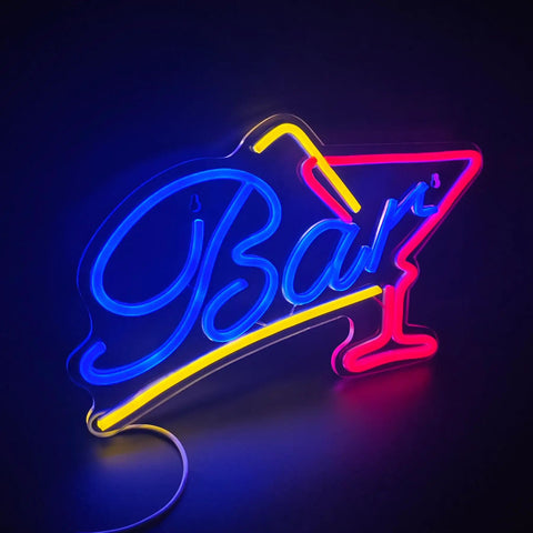 Neon Led Happy Birthday Sign Light Up For Party Wall Backdrop Decor Big 24x8 And 15x8 Inches White Neon With 12V 2A Power Dimmable