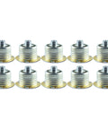 Top Shelf Concealed Pendent Fire Sprinkler Head 10 Pack With Sleek Decorative Ceiling Covers And Foolproof Automatic Heat Trigger At 199 F K80 Rating For Hassle Free Half Inch Pipe Hookups And Clean Look, brass body sprinkler heads.