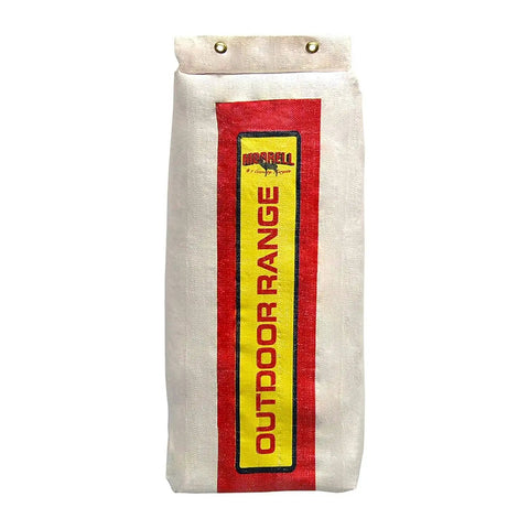 Front view of Two Sided Archery Target Bag With 50 Bullseyes For Practice And Range, foam core, white finish, outdoor use