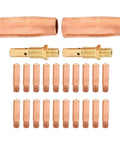 Get Your Hands On These Sick Plasma Cutter Consumable Tips And Nozzles For 20pcs Welding Kits With 0.8mm Diffuser Copper Parts That Are Totally Durable, featuring copper nozzles and tips.
