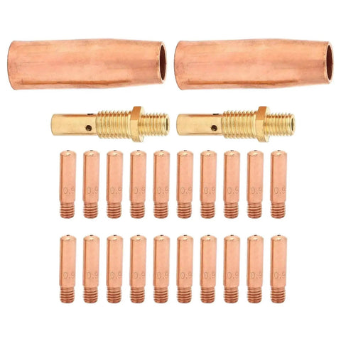 Get Your Hands On These Sick Plasma Cutter Consumable Tips And Nozzles For 20pcs Welding Kits With 0.8mm Diffuser Copper Parts That Are Totally Durable, featuring copper nozzles and tips.