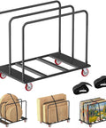 Heavy Duty Folding Table Cart With 5 Inch Swivel Wheels 1800 Lbs Load Capacity Transports 10 Banquet Tables At Once Table Dolly