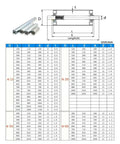 201 Stainless Steel Galvanized Conveyor Roller 25mm Fixed Transport Drum For Factory Workshop Workflow with dimensions chart