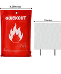 Two Pack Fire Blanket For Home And Kitchen Fiberglass Shield 39 By 39 Inches Easy To Use For Small Household Fires