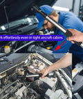 Offset Wrench Extender For 1/2 Inch Drive Impact Wrench being used on car engine