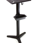 Heavy Duty 6 Inch Bench Grinder Rig With Rock Solid Cast Iron Stand And Handy Water Pot Tray for sharpening tools.