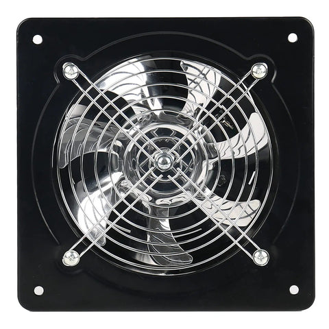 6 Inch Through Wall Exhaust Fan For Kitchen Bathroom Toilet Bedroom Living Room Office 110V Heavy Duty Stainless Steel Blades Rust Resistant Mesh Guard Quiet Efficient Ventilation For Any Room