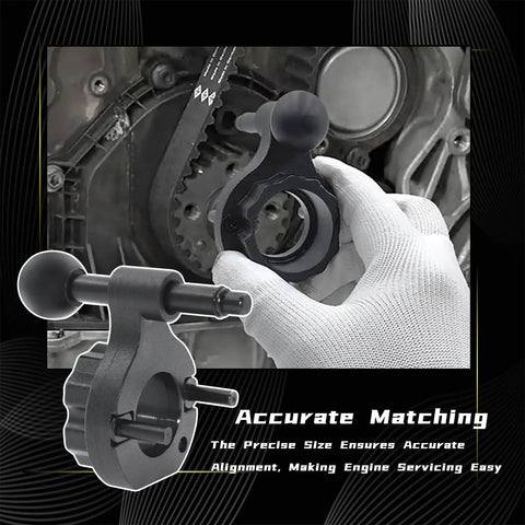Camshaft Timing Belt Tool Kit For VW Audi 1.6L 2.0L TDI Diesel Engines in use for alignment