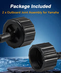 Two Pack Outboard Joint Assembly Flush Hose Adapter For Yamaha Outboards 150HP 175HP 200HP 225HP 300HP Replacement 6R3 12580 00 00