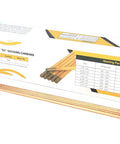 Box of Heavy Duty Copper Coated Carbon Gouging Rods For Arc Metal Removal With Pointed Tips One Eighth Inch By Twelve Inches