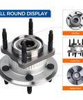 Beefy Two Piece Rear Wheel Hub And Bearing Assembly 512302 for Jeep Commander 2006-2010 and Grand Cherokee 2005-2010 with ABS