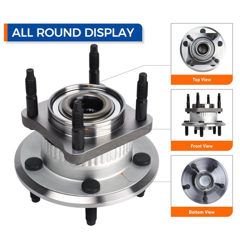 Beefy Two Piece Rear Wheel Hub And Bearing Assembly 512302 for Jeep Commander 2006-2010 and Grand Cherokee 2005-2010 with ABS