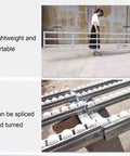 Smooth Industrial Warehouse Flow Rack Roller Conveyor With Abs Plastic Skids And Durable Steel Frame for quick setup and portability.