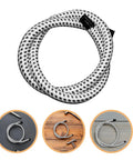 Universal Garment Steamer Hose Replacement Tube, 1 Meter, Black And White, High Temperature Resistant PVC Reinforced Steam Iron Supply Hose