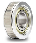 Close-up of 30-60794A4 Gimbal Bearing Replacement for Sterndrive Boats with greasable design and metal exterior