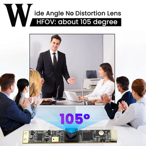 8MP Ultra HD USB Camera With Built In Microphone For 3D Printers, Crystal Clear 3264x2448 At 30fps, 105 Degree Wide Angle Lens
