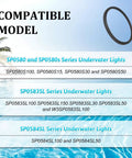 Heavy-Duty 7 3/4 Inch Pool Light Gasket Replacement For SP0580 Series Underwater Lights, Fits SP0580, SP0580S, SP0583SL, SP0584SL And SPX0580Z2, Easy Install Waterproof Seal For AstroLite Pool Lights.