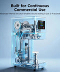 No Sweat Heavy Duty Commercial Can Sealer Machine showcasing internal mechanics and controls for soda beer and beverages.