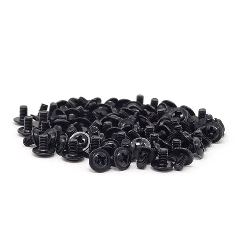 Heavy Duty M3x5 PC Mounting Screws For Case Assembly And Motherboard Secure Fastening With Phillips Round Head in matte black.