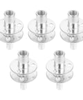 Five Sets Thick Bed Post Connector Screws Kit For Sofa Legs Cabinet Legs And Furniture Feet Heavy Duty Iron Hardware With Smooth Burr Free Finish Easy To Install Silver