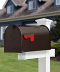 Badass Hammered Spray Paint In Sleek Dark Bronze Knocking Out Rust And Delivering All Weather Armor For Your Toughest Metal Wood Or Concrete DIY Builds That Never Quit on a mailbox.