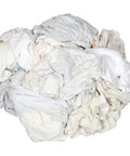 Recycled White Cut Rags In 25 Lb Box For All Purpose Heavy Duty Wipers Polishing Dusting And Cleaning Jobs Made From Assorted Knits