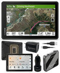 Rugged 8 Inch Off Road GPS Navigator For Off The Grid Adventures with accessories including power pack and chargers
