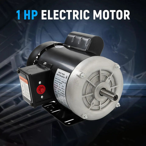 1 HP Dual Voltage Electric Motor Built For Farm Duty, 1725 RPM, 115V/230V Single Phase CW CCW, 56 Frame, rugged build