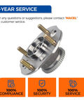 Front view of Rear Wheel Hub Bearing Assembly 512178 Pair For Honda Accord 1998 1999 2000 2001 2002 2.3L With Four Wheel Disc Brakes