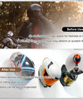 Heavy Duty Bike Helmet Wall Mount With Two Key Hooks Solid Wood Base And Steel Frame Rugged Gear Hanger comparison before and after