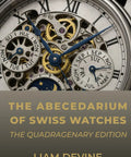 "Swiss Watches Quadragenary Edition book cover with intricate watch face illustration"