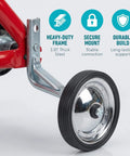 Adjustable Training Wheels For Kids Bike 14 16 18 Inches With Rust Resistant Steel Frame And Rubber Wheels Easy Install Pair