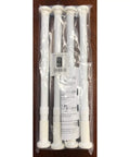 Four Pack Adjustable Telescoping Window Security Bars Extends From 17 To 27 Inches With Steel Tubes And Rubber End Caps