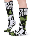 Man wearing 5 Pack Athletic Running Socks With Targeted Muscle Support And Vibration Dampening, black design, side view