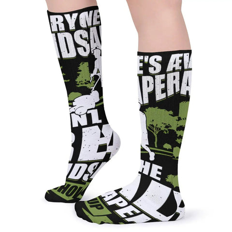 Man wearing 5 Pack Athletic Running Socks With Targeted Muscle Support And Vibration Dampening, black design, side view