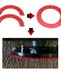Split Sprocket For 420 Chain 42 Tooth Aluminum Rear Drive Wheel assembly process for Predator engines