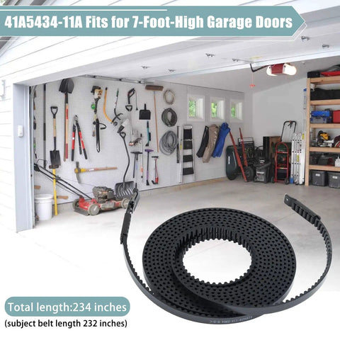 234 Inch Garage Door Drive Belt For 7 Foot Doors, Heavy Duty Opener Belt Compatible With Chamberlain LiftMaster Sentex