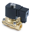 Half Inch Brass Solenoid Valve 24V AC Normally Closed Electric Valve For Water Air Diesel 0.1 To 10 Bar Pressure Range With Half Inch NPT Thread For Quick Installation Durable Operation
