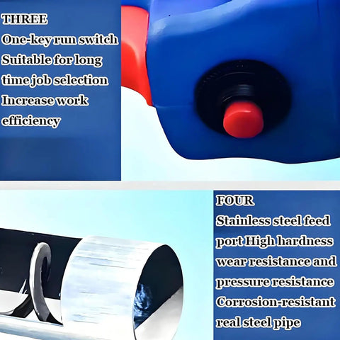 Automatic Screw Feeder And Grain Auger Conveyor for Heavy Duty Powder And Sand Transport, 1500W motor, control switch & steel port