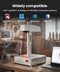Dope Dual Lens 20W Fiber Laser Marking Machine For Metals Jewelry And Plastics Lightburn Compatible Engraver on table