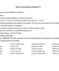 Package instructions for 100 Piece Grey P1 Spring Insert Wire Connectors Set.