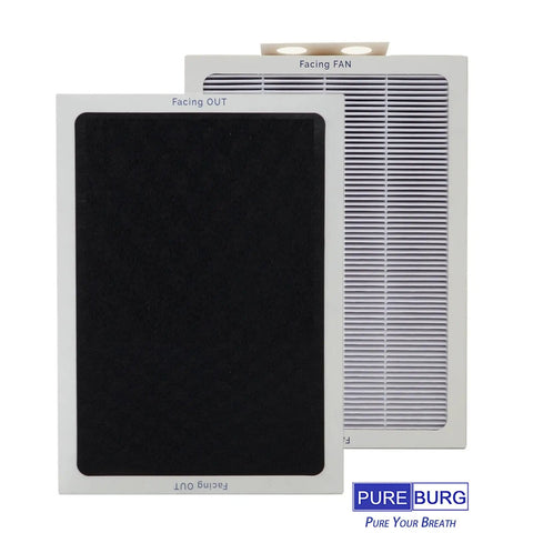 Replacement Smokestop Filter for Blueair 500 600 Series Air Purifiers H13 True HEPA Activated Carbon 2 in 1 3 Pack