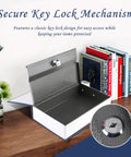 Open Key Lock Dictionary Diversion Book Safe, Portable Metal Safe Box For Hidden Storage, A Slick Hideaway For Cash Jewelry And Valuables