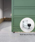 Heavy Duty Galvanized Steel Exterior Sliding Barn Door Roller Kit For Outdoor Use, wall mount floor guide focus