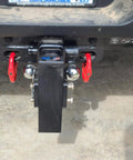 Heavy Duty Alloy Steel Coupling Links 4 Pack 1/4 Inch Grade 80 Hammer Lock Chain Connectors on trailer hitch.